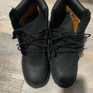 Timberland Black Lace-Up Boots
